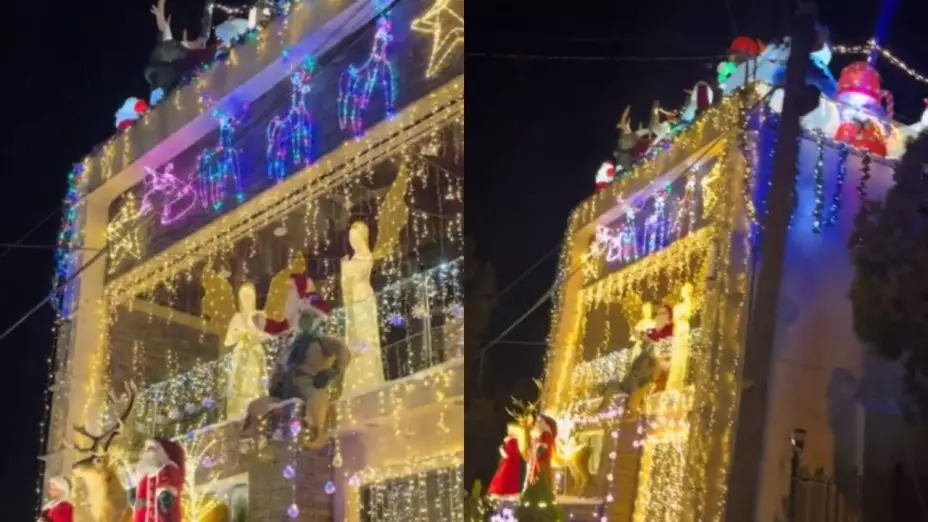 Casa navideña en Chihuahua