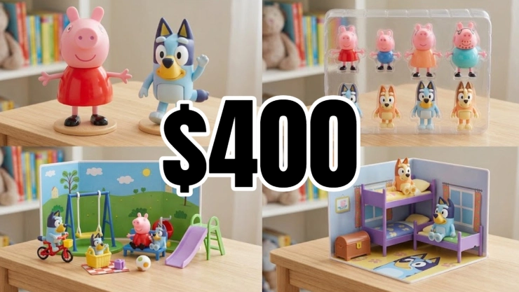 4 juguetes de Bluey y Peppa Pig que cuestan menos de 400 pesos y son hermosos