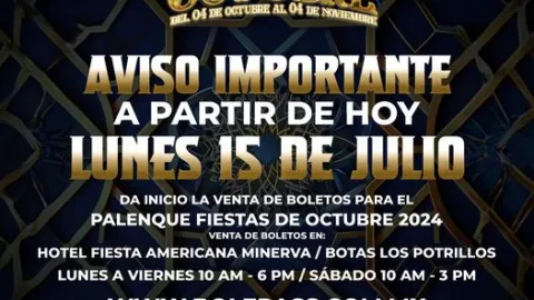 Cartelera COMPLETA de las Fiestas de Octubre 2024 en la que cantarán Christian Nodal, Julión Álvarez, Junior H y más