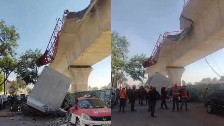 Estructura del Tren Interurbano México-Toluca colapsa cerca de Observatorio.jpg