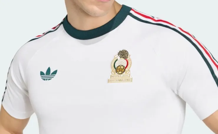 Playera retro blanca México