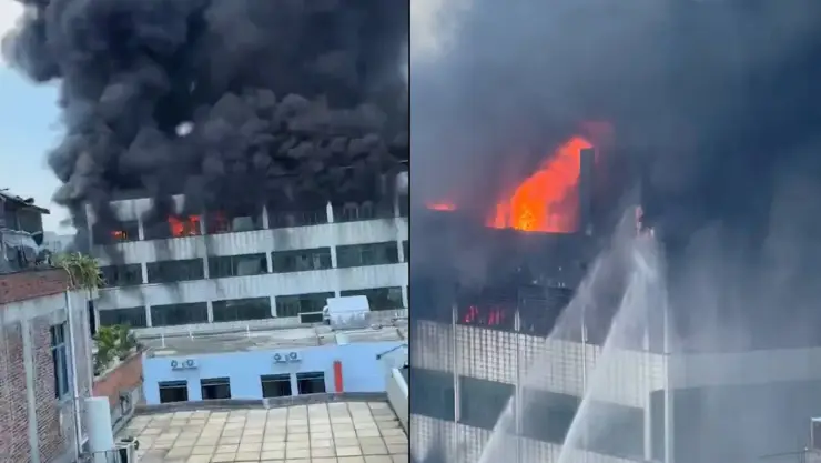Incendio en China
