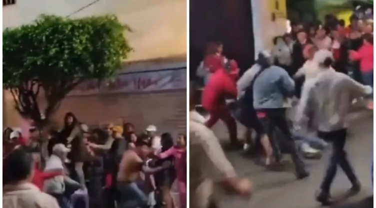 La pelea fue grabada y compartida en redes sociales.