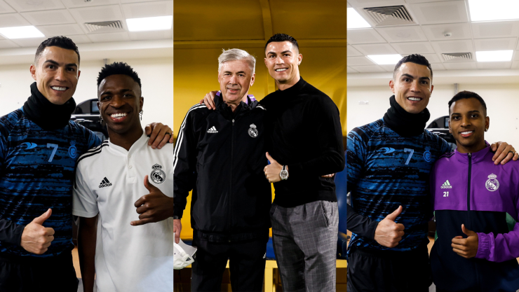 Cristiano Ronaldo se reencontró con el Real Madrid