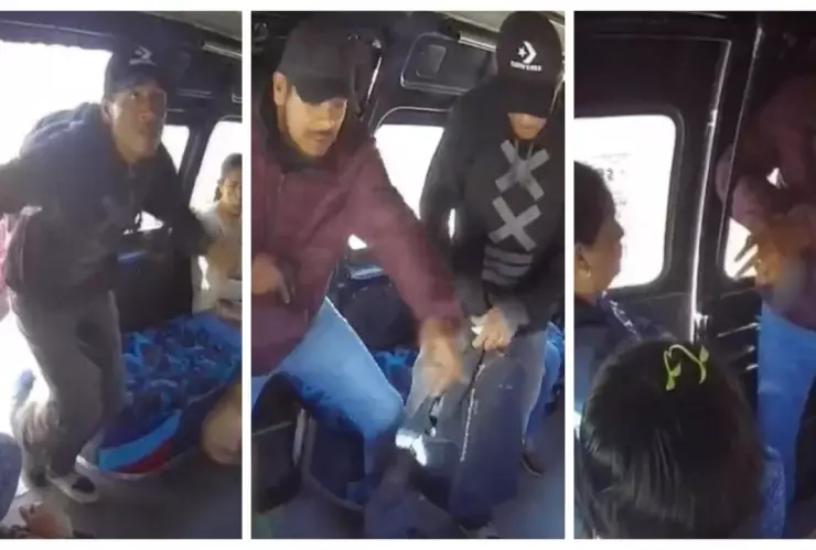 Asalto violento en Puebla: Sujetos simulan ser pasajeros y roban en combi a punta de pistola