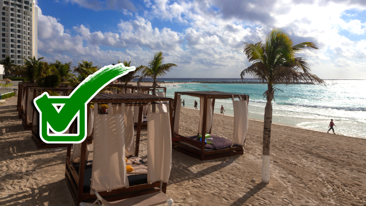 Estas son las playas de Cancún en las que puedes nadar HOY 5 de enero de 2026.webp