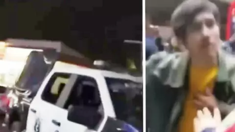 Policías golpean a menor de edad tras confundirlo con un ladron