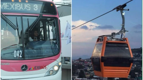 Mexibús Mexicable horario 31 de diciembre 1 de enero