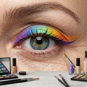Cómo usar el eyeliner arcoiris para rejuvenecer tu rostro a los 50