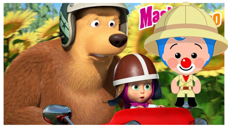 masha y el oso y Plim Plim