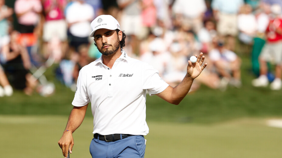 Abraham Ancer durante la cuarta ronda del Wells Fargo Championship
