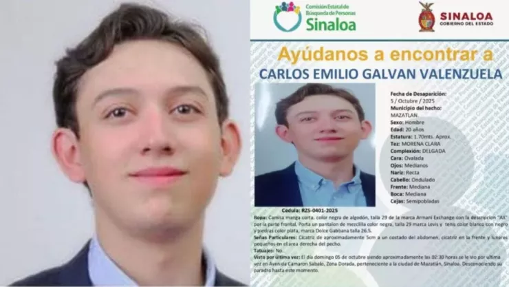 Caso Carlos Emilio: Familiares en Mazatlán marchan para localizar al joven desaparecido tras entrar al baño de un bar