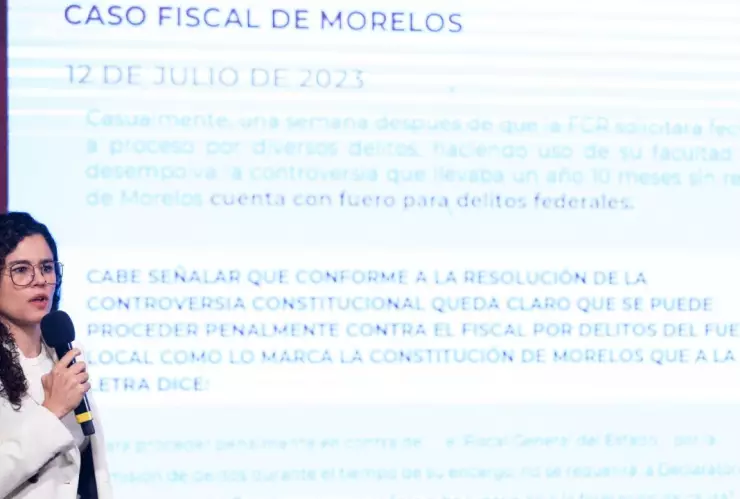 Luisa María Alcalde acusa complicidad en el caso del fiscal de Morelos, Uriel Carmona