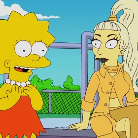 Los Simpson, lunes 1 abril, Lisa y Lady Gaga
