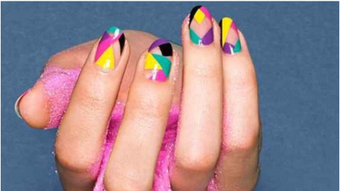 uñas geométricas modelos