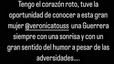En emotivo mensaje, Belinda se despide de Verónica Toussaint tras su repentina muerte