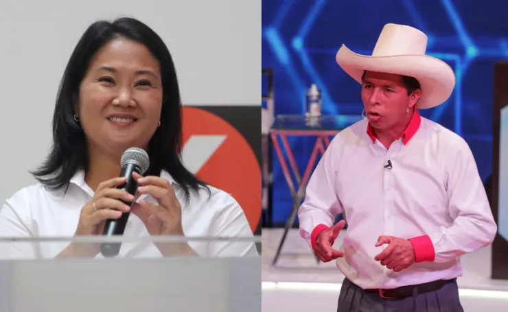 segunda vuelta elecciones de Perú fujimori castillo.jpg