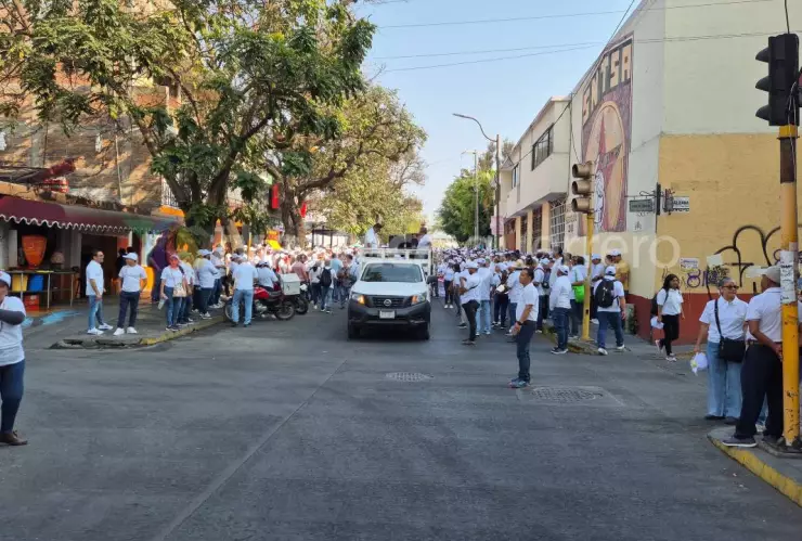 Tráfico en Chilpancingo por manifestaciones del Día del Trabajo