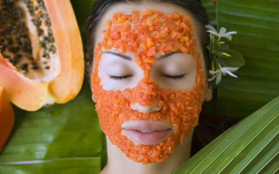 mascarilla de papaya