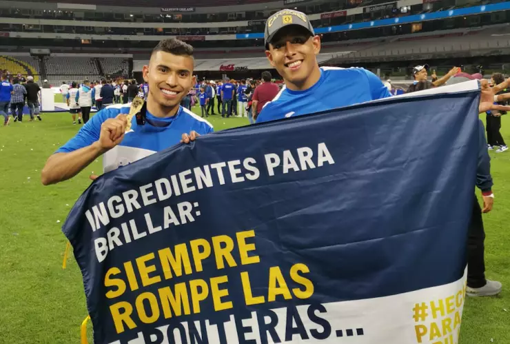 Celebración de Cruz Azul por el campeonato