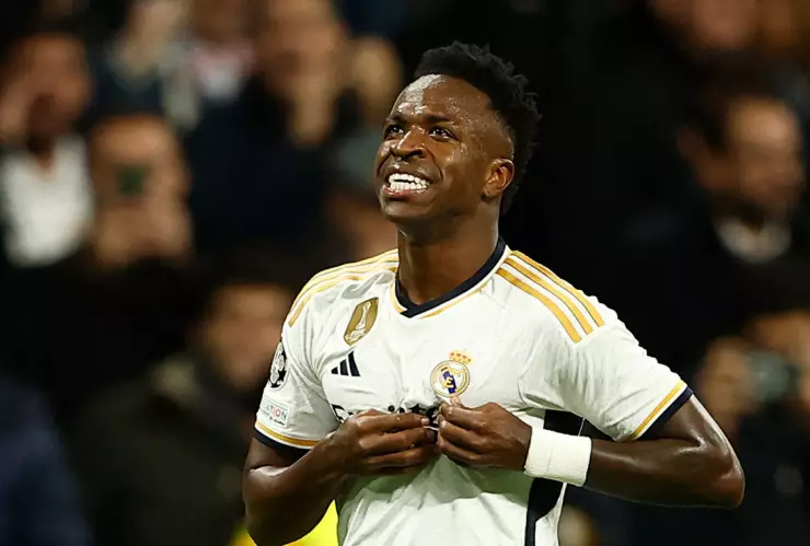 Vinícius con la camiseta del Real Madrid