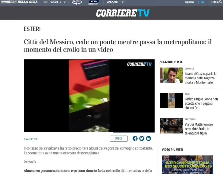 Tragedia en el metro de la CDMX