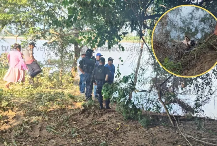 Mujer muerta en puente del sur de Veracruz