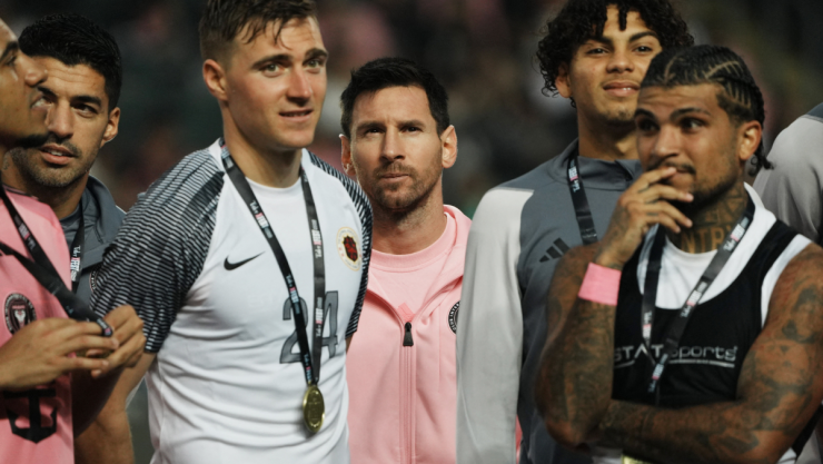 Messi y compañeros del Inter Miami