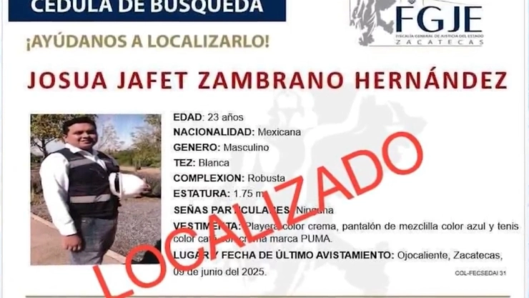 Joshua Zambrano hijo del alcalde Ojocaliente