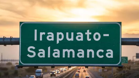 ¿No hay paso Este es el tráfico en la carretera Irapuato-Salamanca por la mañana del martes 2 de diciembre.jpg