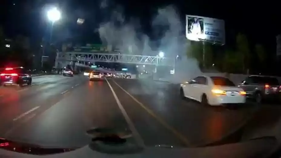 Accidente vía Atlixcáyotl