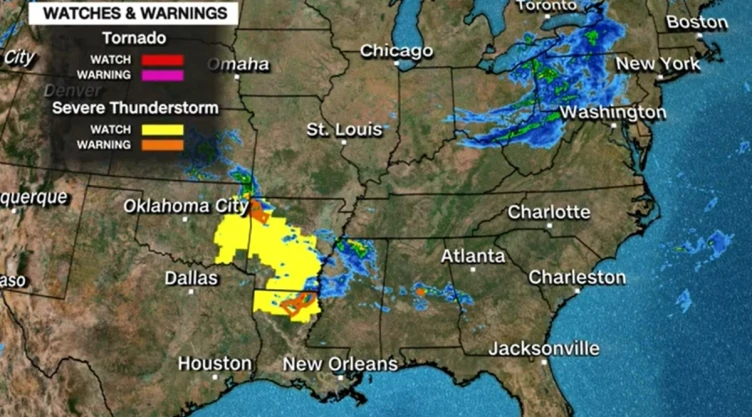 Alerta en Estados Unidos por poderosas tormentas