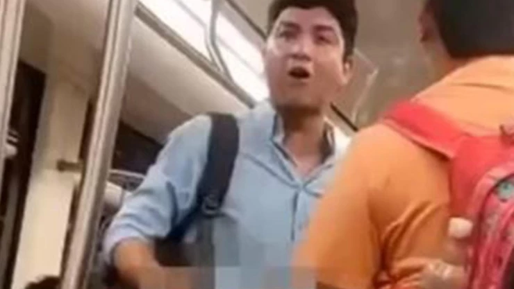 Hombre encara a sujeto por usar como gancho a niña para pedir dinero