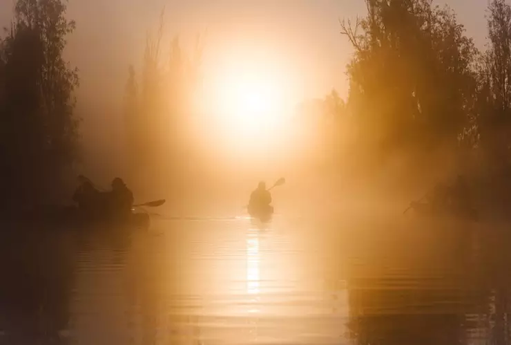 Campamento de peliculas de terror en las trajineras de Xochimilco, CDMX