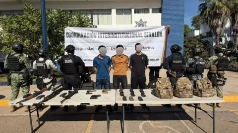 Hombres armados detenidos en Nuevo Altata, Navolato