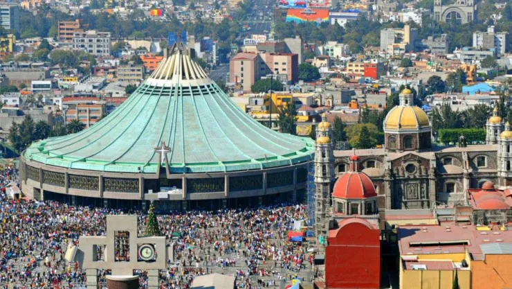 Basílica de Guadalupe donde se cantan las mañanitas.