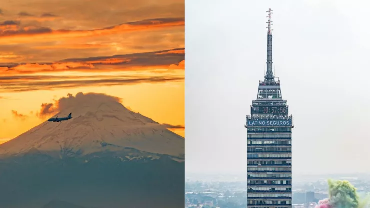 La altura del volcán Popocatépetl equivale a 30 veces la altura de la Torre Latinoamericana.