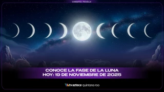 Fase de la Luna hoy: descubre el estado lunar y su influencia este 19 de noviembre de 2025