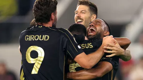 La felicidad del plantel del LAFC, tras eliminar al Club América del Mundial de Clubes 2025