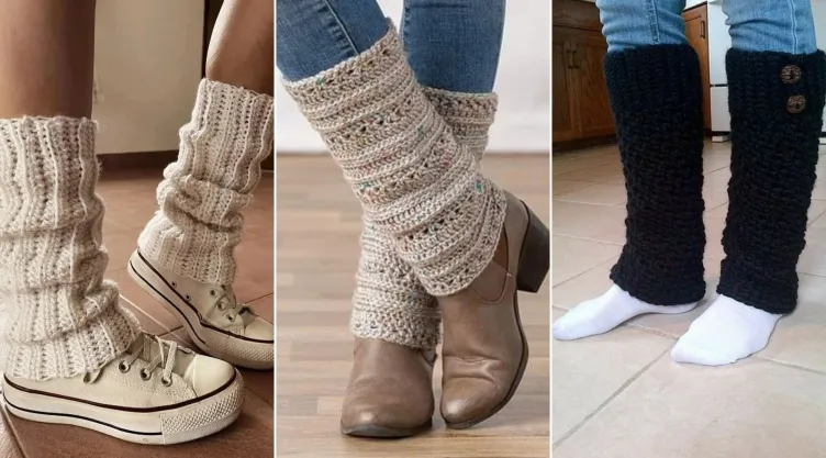 Calentadores a crochet fáciles de hacer