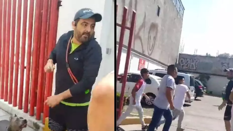 Hombre agrede a una mujer