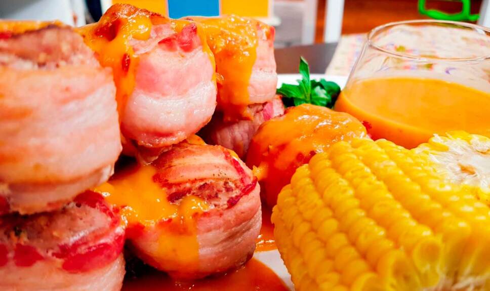 Receta Brochetas de carne agridulce