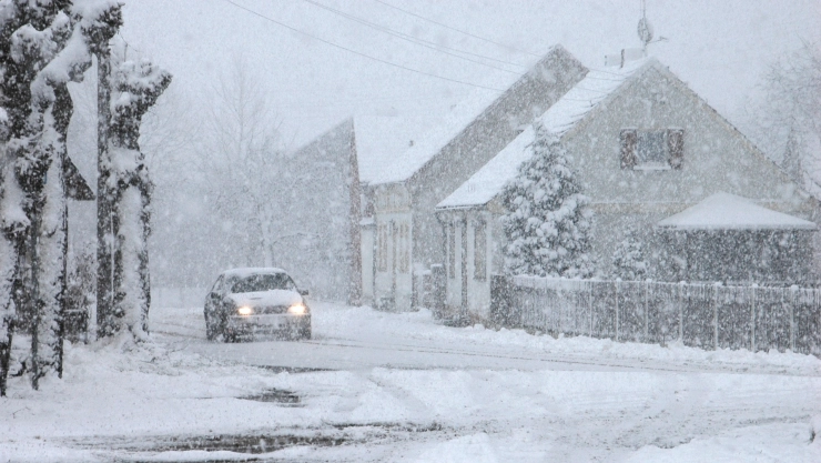 Postal de nieve en Estados Unidos.