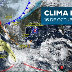 Clima en México hoy 16 de octubre