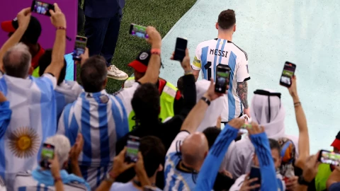 Lionel Messi con Argentina