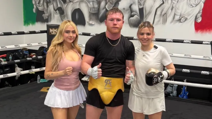 ¿Se prepara con el mejor? Rivers y Arigameplays sorprenden con fotografía a lado del Canelo Álvarez