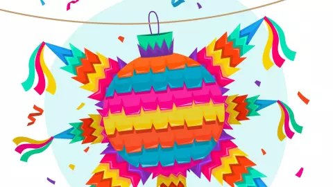 Piñata de 7 picos