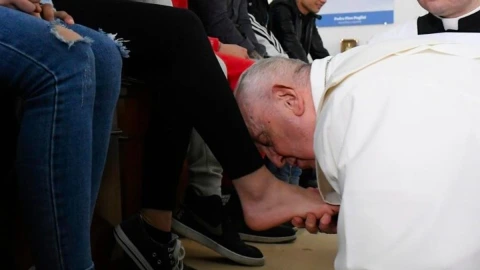 El lavatorio de pies es una celebración que no puede faltar en Jueves Santo