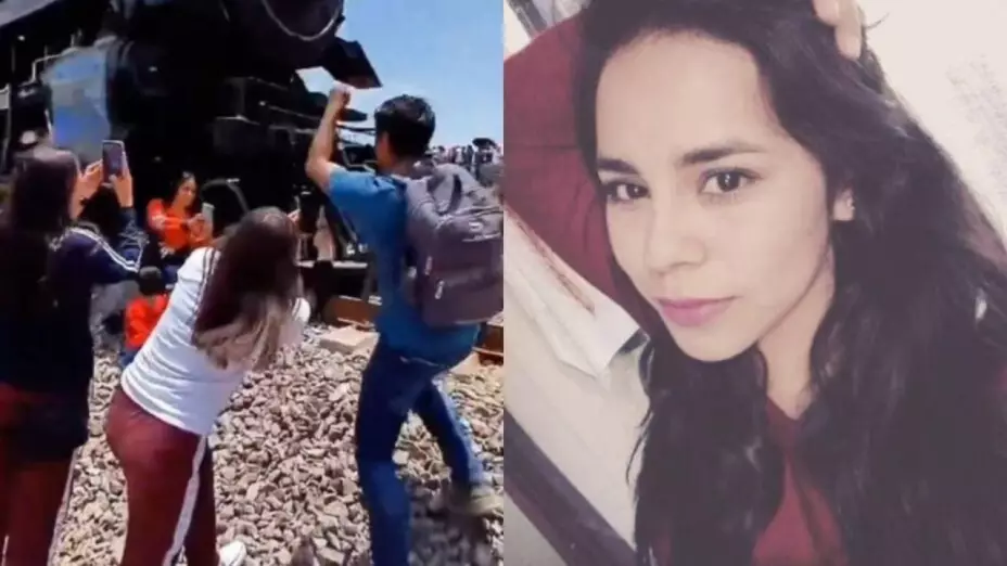 Mujer murió al tomarse una selfie con la locomotora