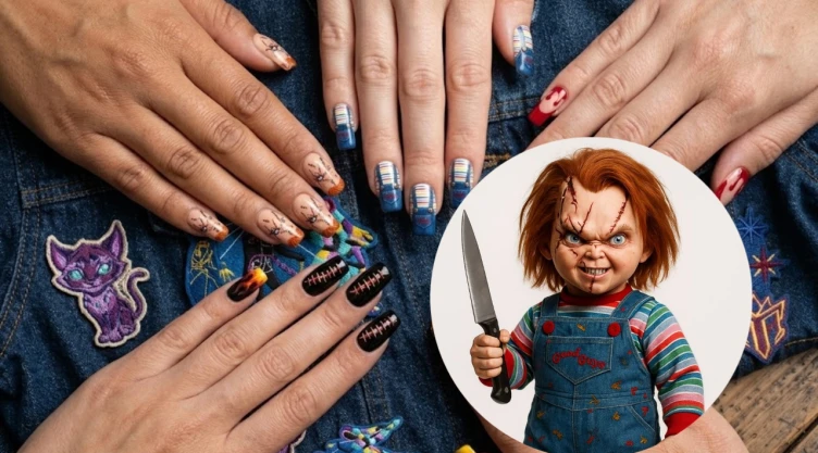 5 diseños de uñas inspiradas en Chucky para hacerte en este Halloween